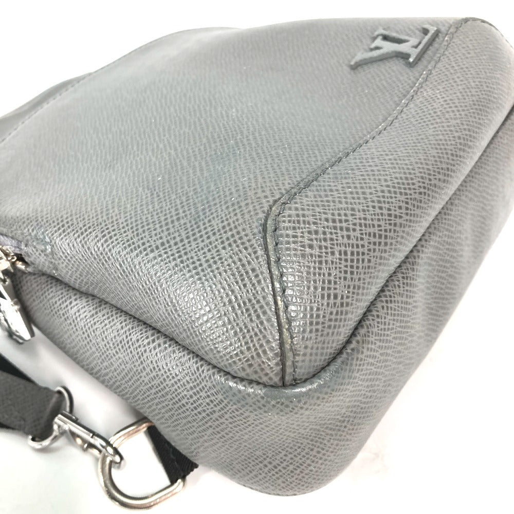 LOUIS VUITTON Sling bag Taiga Leather gray Taiga Avenue Sling Bag mens