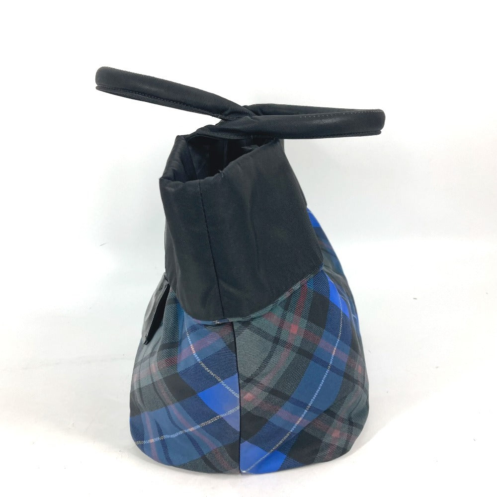 PRADA Shoulder Bag Nylon black check Bag Women