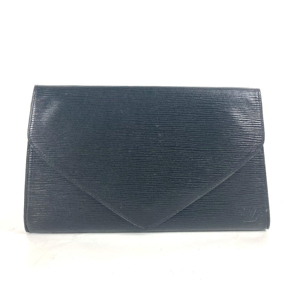 LOUIS VUITTON Clutch bag Epi Leather black Epi Art deco Women