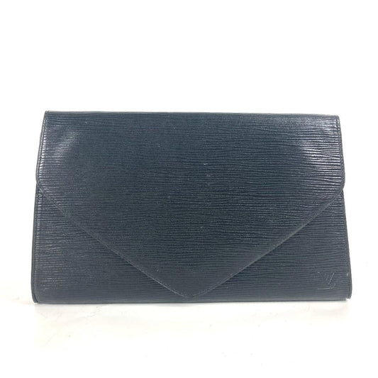 LOUIS VUITTON Clutch bag Epi Leather black Epi Art deco Women