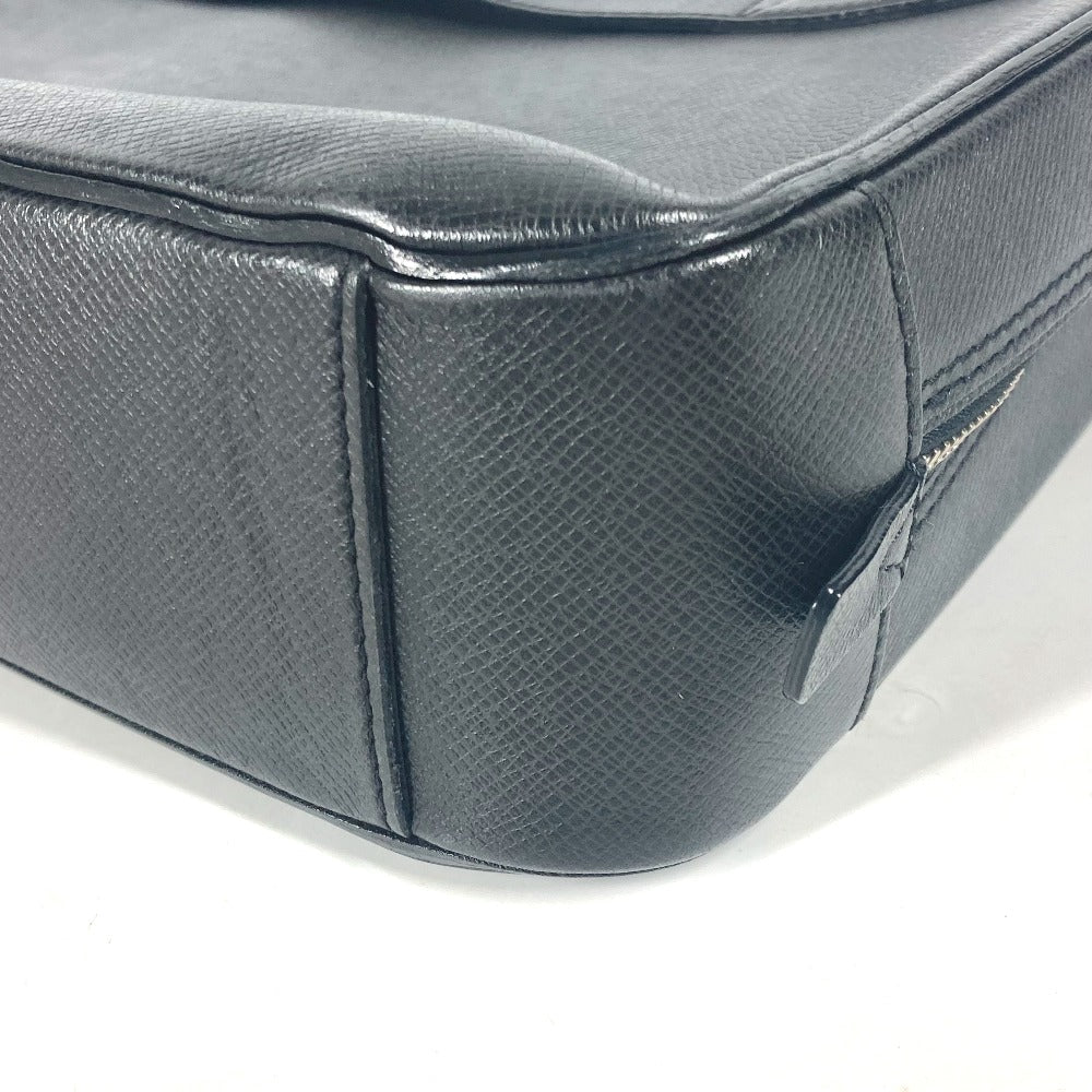 LOUIS VUITTON Business bag Taiga Leather black Taiga Neo Alexander mens