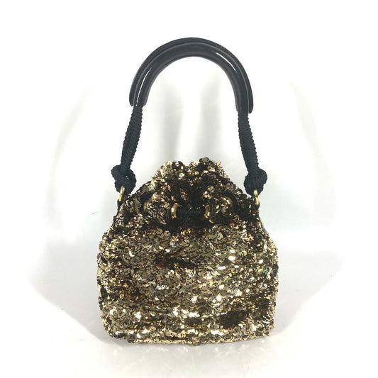 LOUIS VUITTON Handbag M40322 Sequins, Leather gold 2010 Cruise Collection Mininoe Rococo All