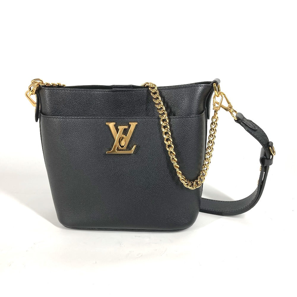 LOUIS VUITTON Shoulder Bag Calf leather black Rock & Walk