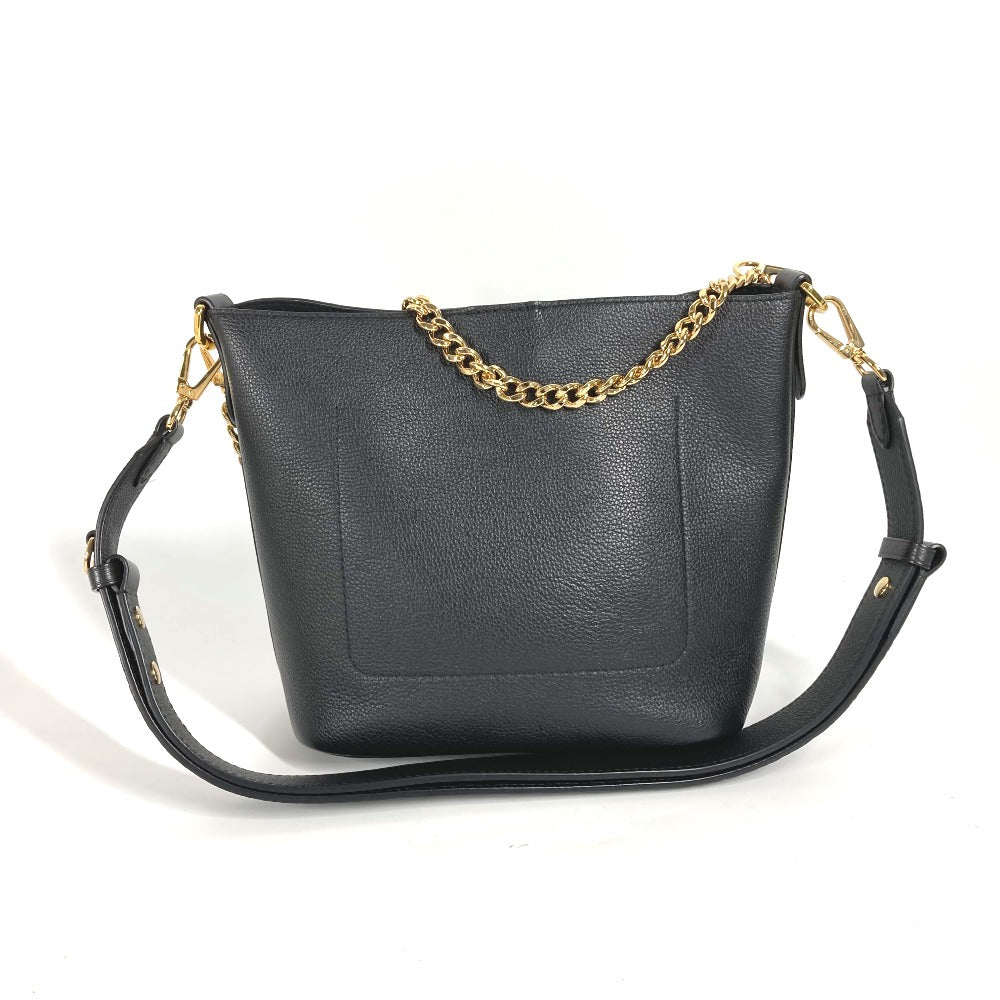 LOUIS VUITTON Shoulder Bag Calf leather black Rock & Walk