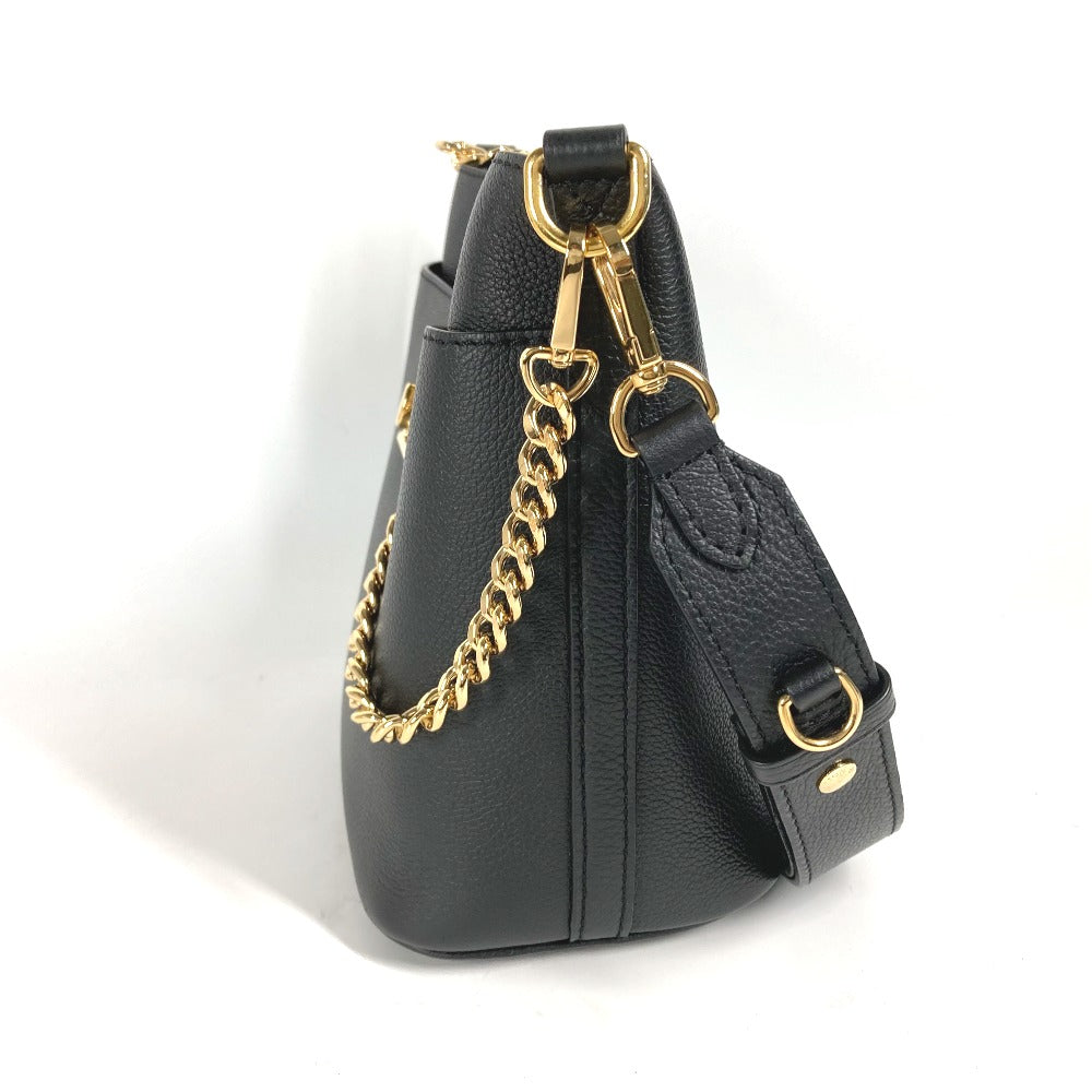 LOUIS VUITTON Shoulder Bag Calf leather black Rock & Walk