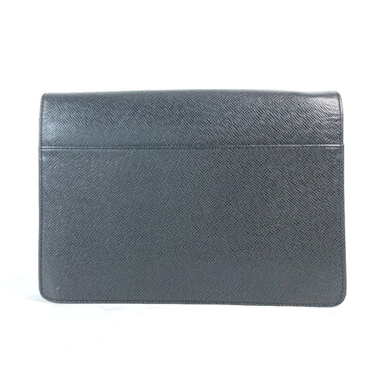 LOUIS VUITTON business bag  M30782 Taiga Leather black Taiga Selenga