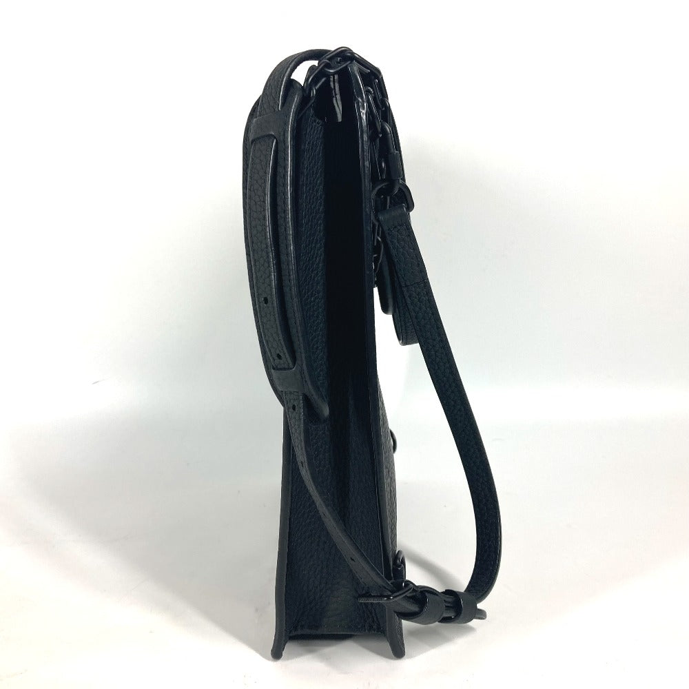 LOUIS VUITTON Shoulder Bag Taurillon Clemence Leather black Monogram Taurillon Clemence Sac Plat mens