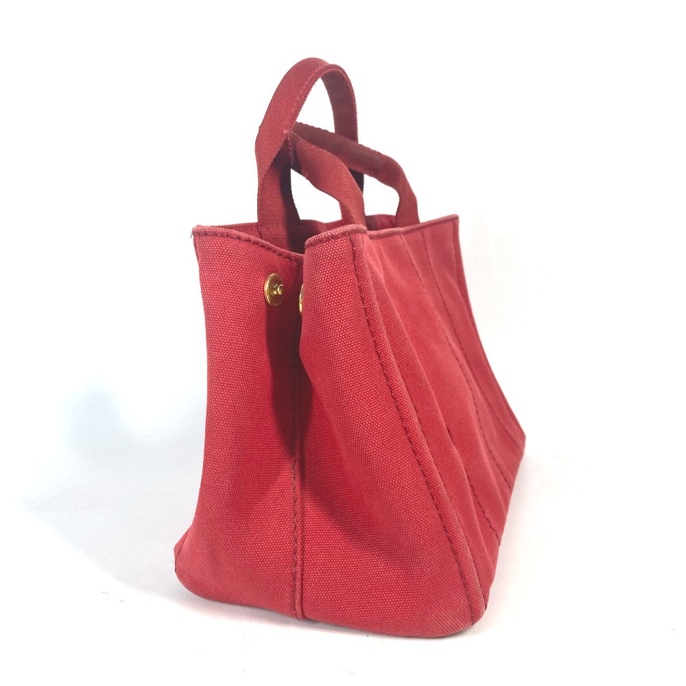 PRADA Tote Bag canvas Red With logo Canapa CANAPA MINI Women
