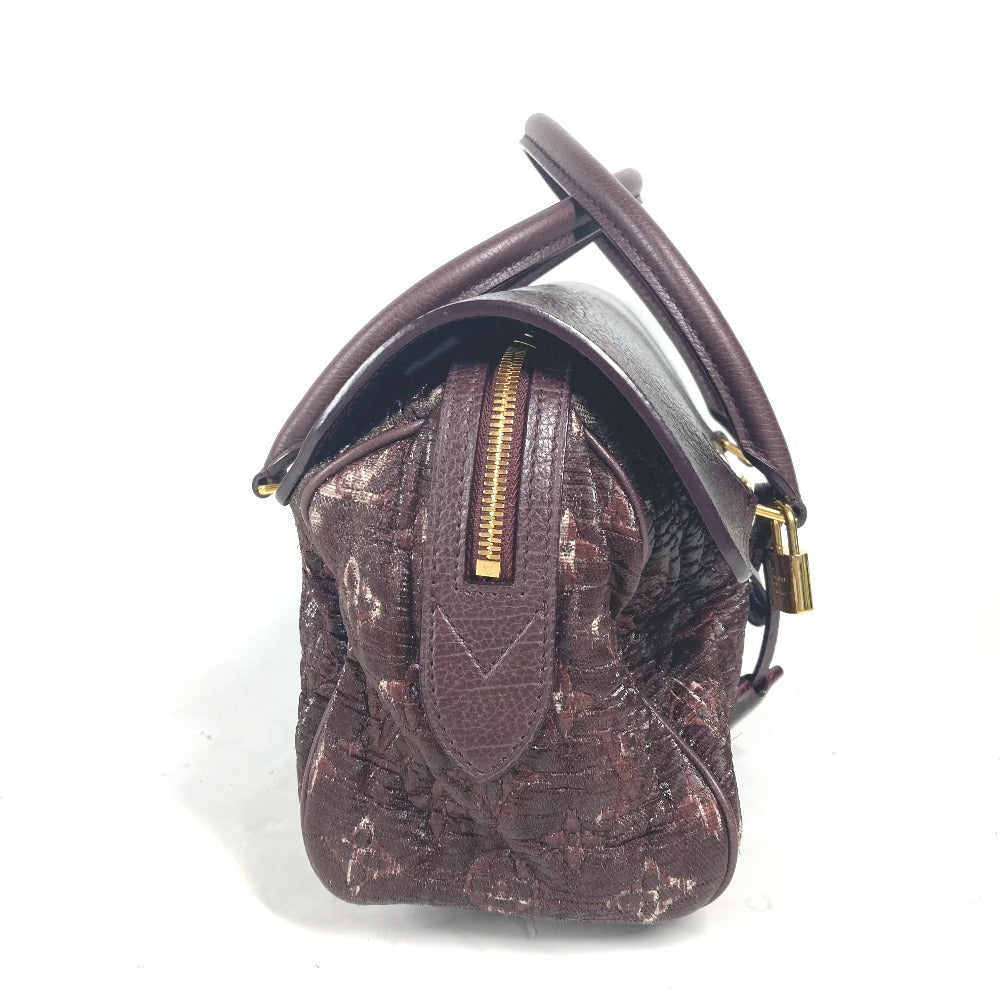 LOUIS VUITTON Handbag Coated canvas, leather purple Monogram Volupte Botte