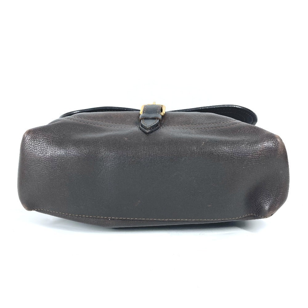 LOUIS VUITTON Shoulder Bag Utah leather Brown Utah Ohama