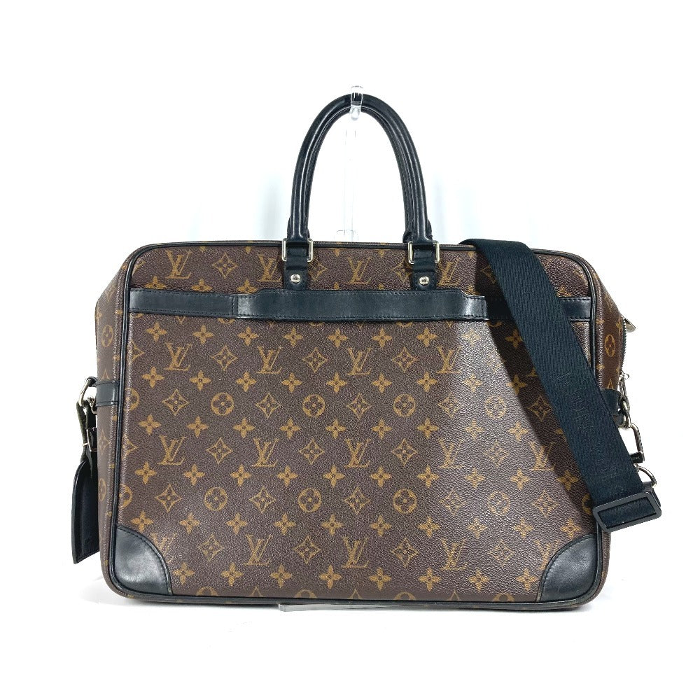 LOUIS VUITTON Business bag Monogram macacer canvas Brown Monogram macacer Porto Documan VowayajuGM