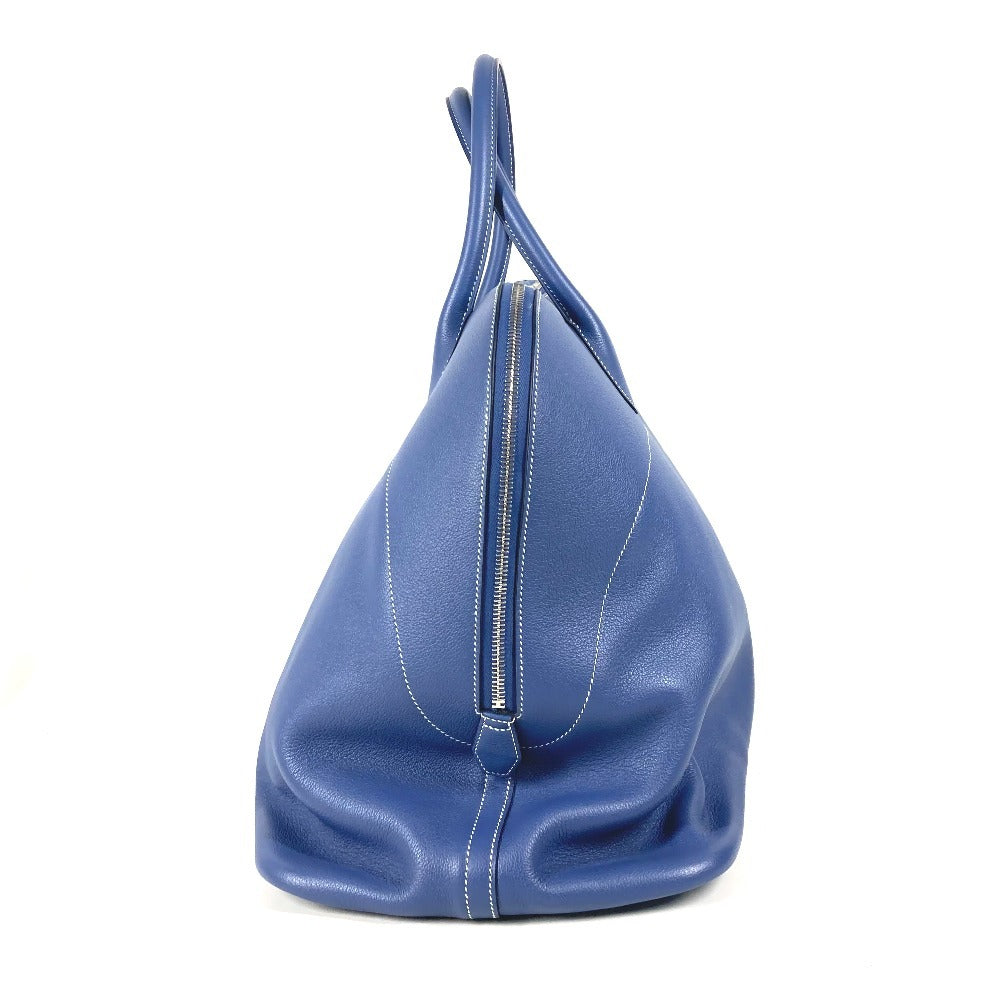 HERMES Handbag Calf leather blue Shoulder Bag Shoulder Bag Bolide Relax 45
