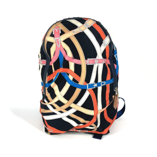 HERMES Backpack silk multicolor AirSilk Cavalcadur Backpack unisex(Unisex)