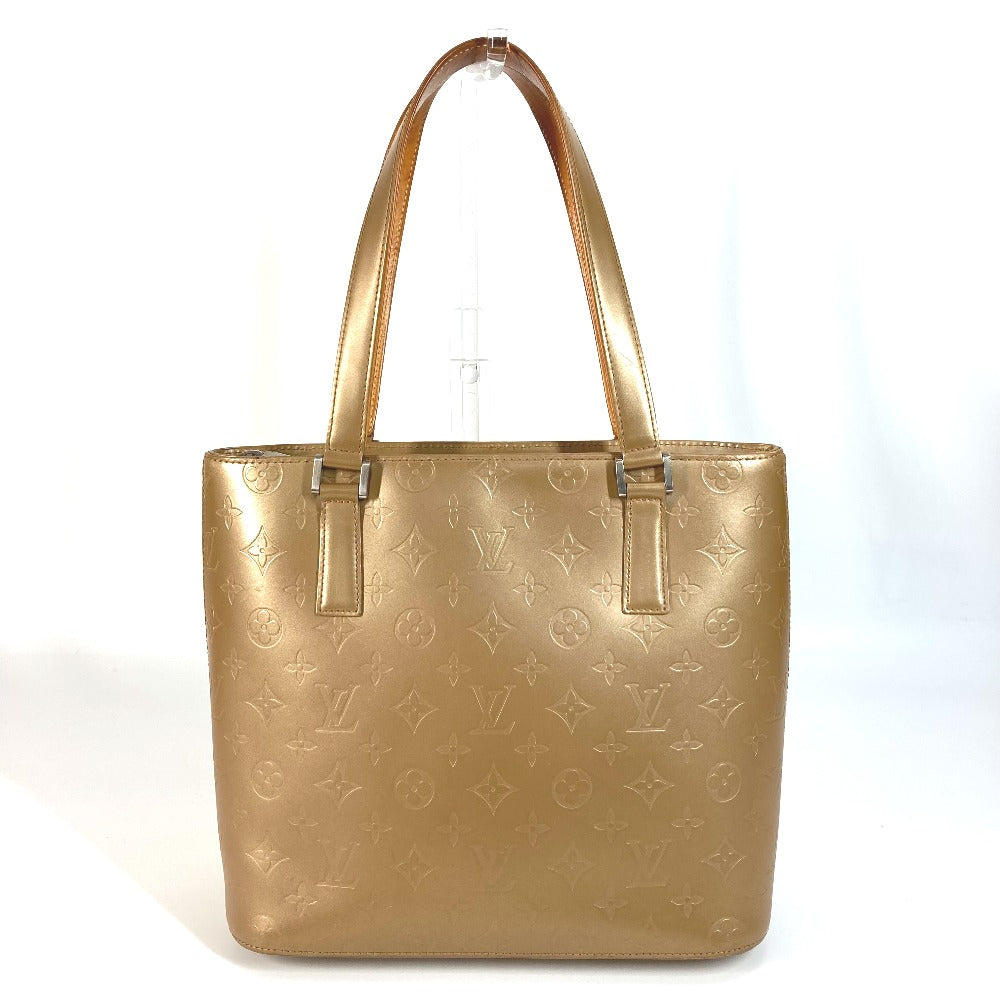 LOUIS VUITTON Shoulder Bag Monogram mat leather beige Monogram mat Stockton