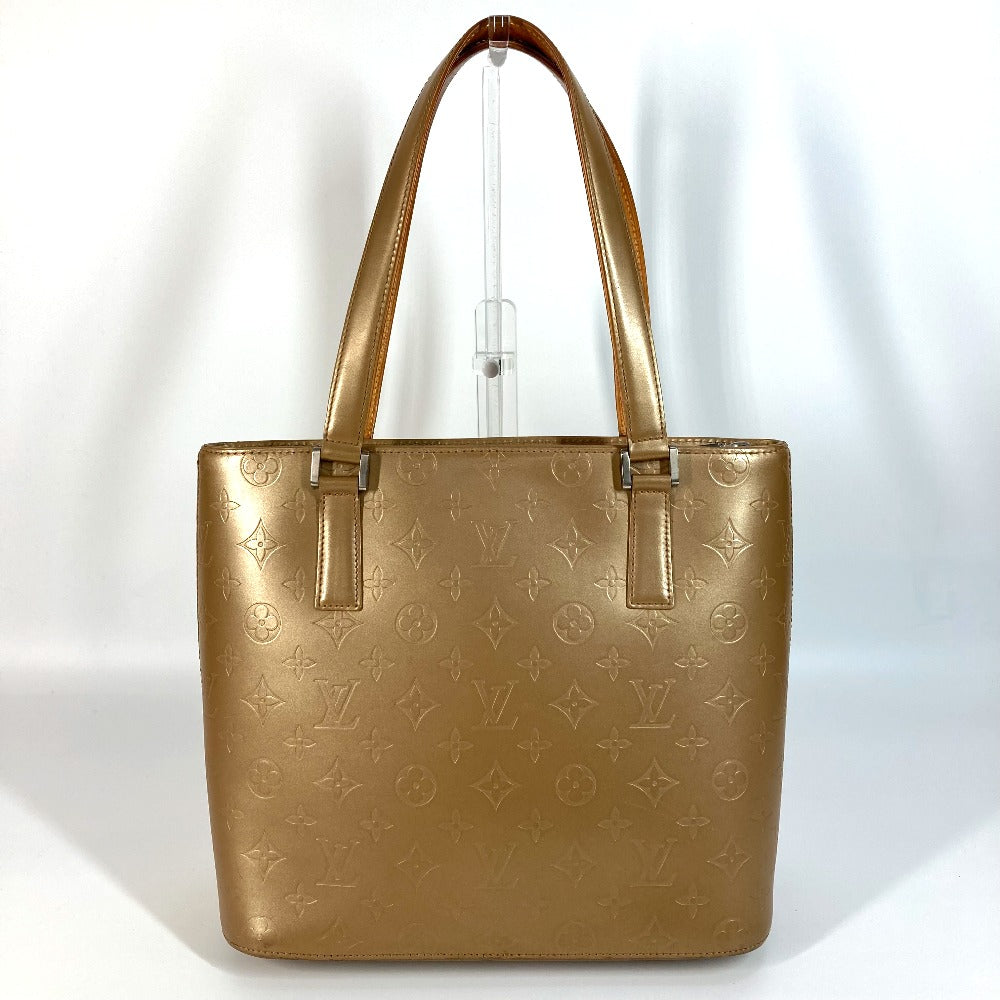 LOUIS VUITTON Shoulder Bag Monogram mat leather beige Monogram mat Stockton