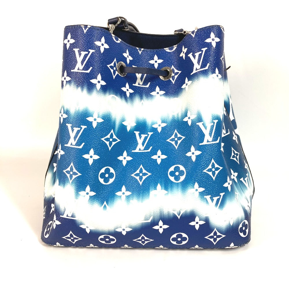 LOUIS VUITTON Shoulder Bag leather blue LV Escal Neonoe Women