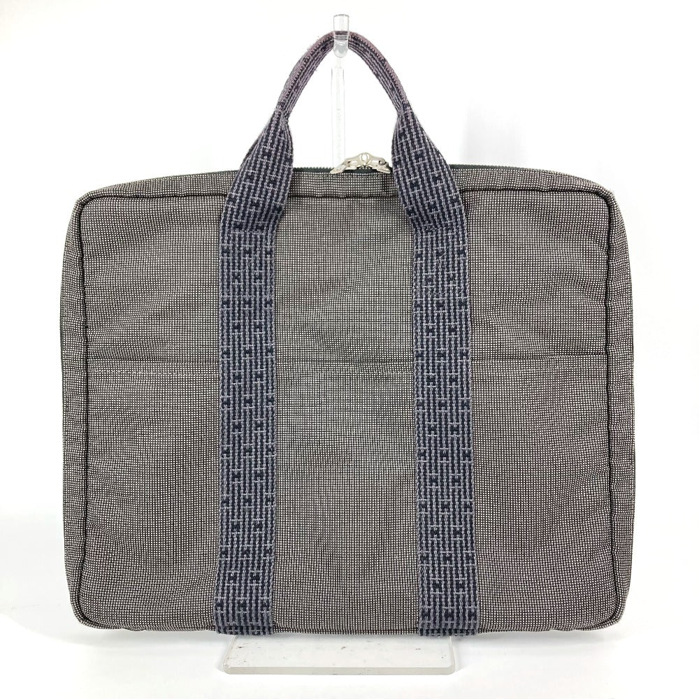 HERMES Handbag canvas gray Her Line PC case