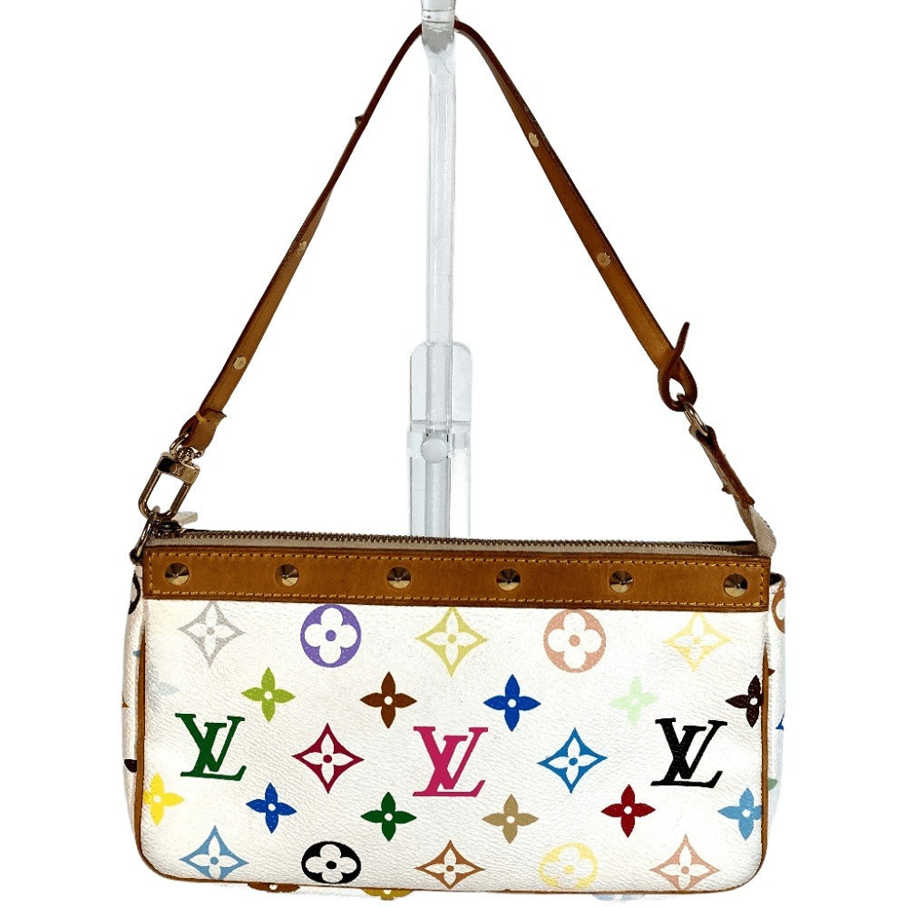 LOUIS VUITTON Shoulder Bag Monogram multicolor canvas white Monogram multicolor Pochette Accessoar