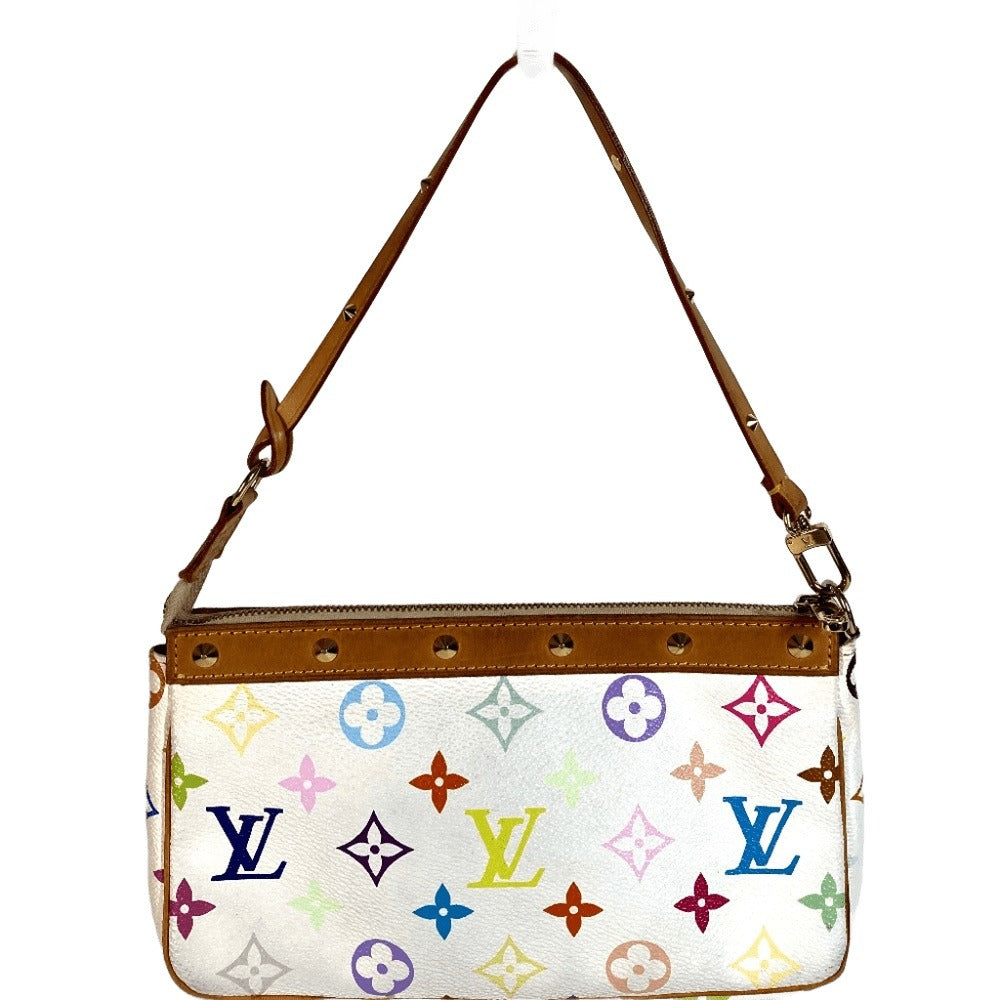 LOUIS VUITTON Shoulder Bag Monogram multicolor canvas white Monogram multicolor Pochette Accessoar