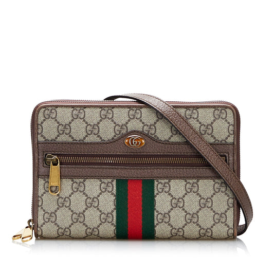 Gucci Ophidia Leather Canvas Crossbody Style 2