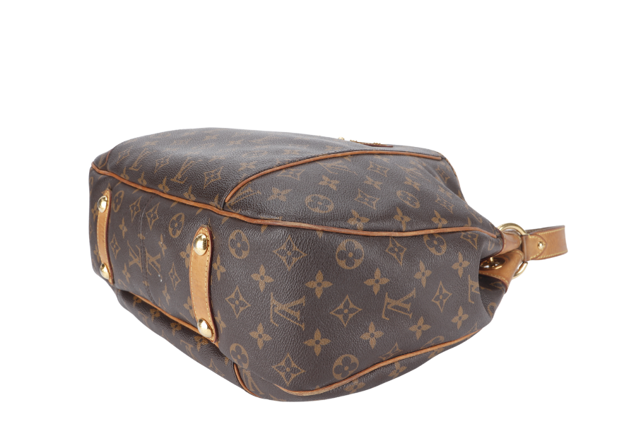 LOUIS VUITTON GALLIERA PM MONOGRAM CANVAS GOLD HARDWARE WITH DUST COVER Handbag