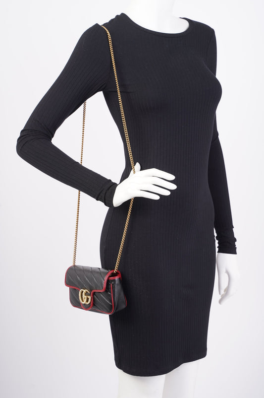 Gucci Lou Monogram Leather Mini Crossbody