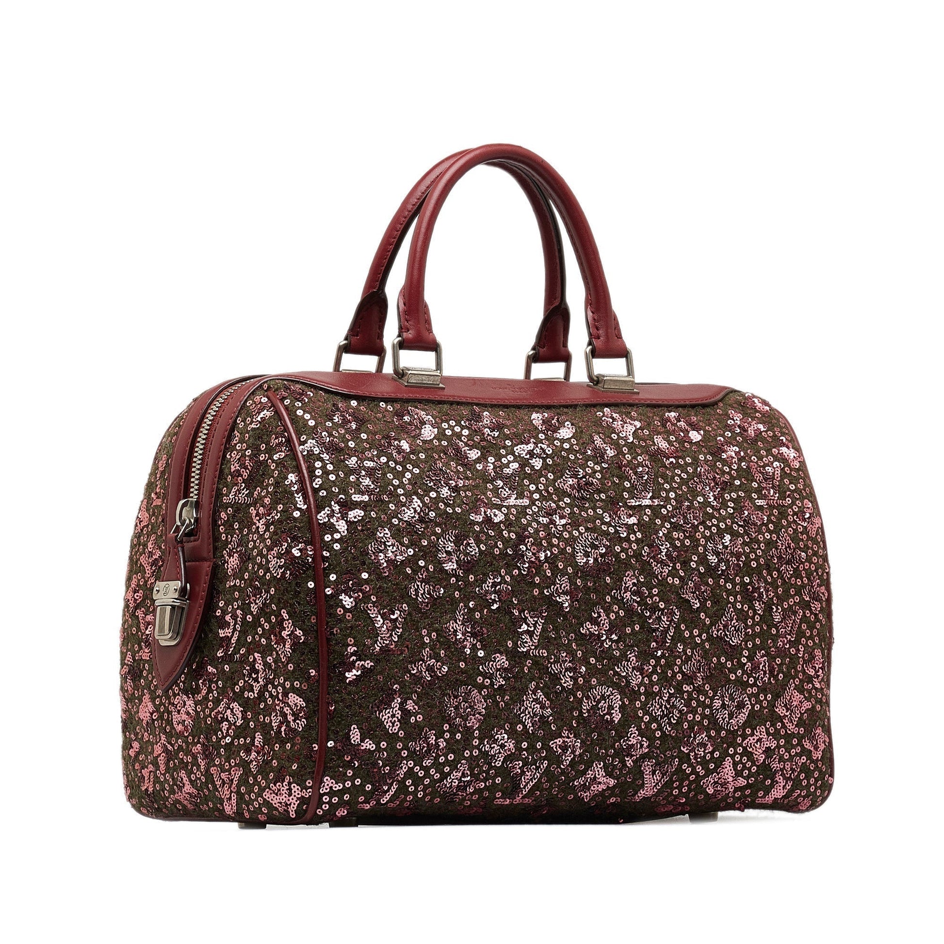 Burgundy Louis Vuitton Monogram Sunshine Express Boston Bag