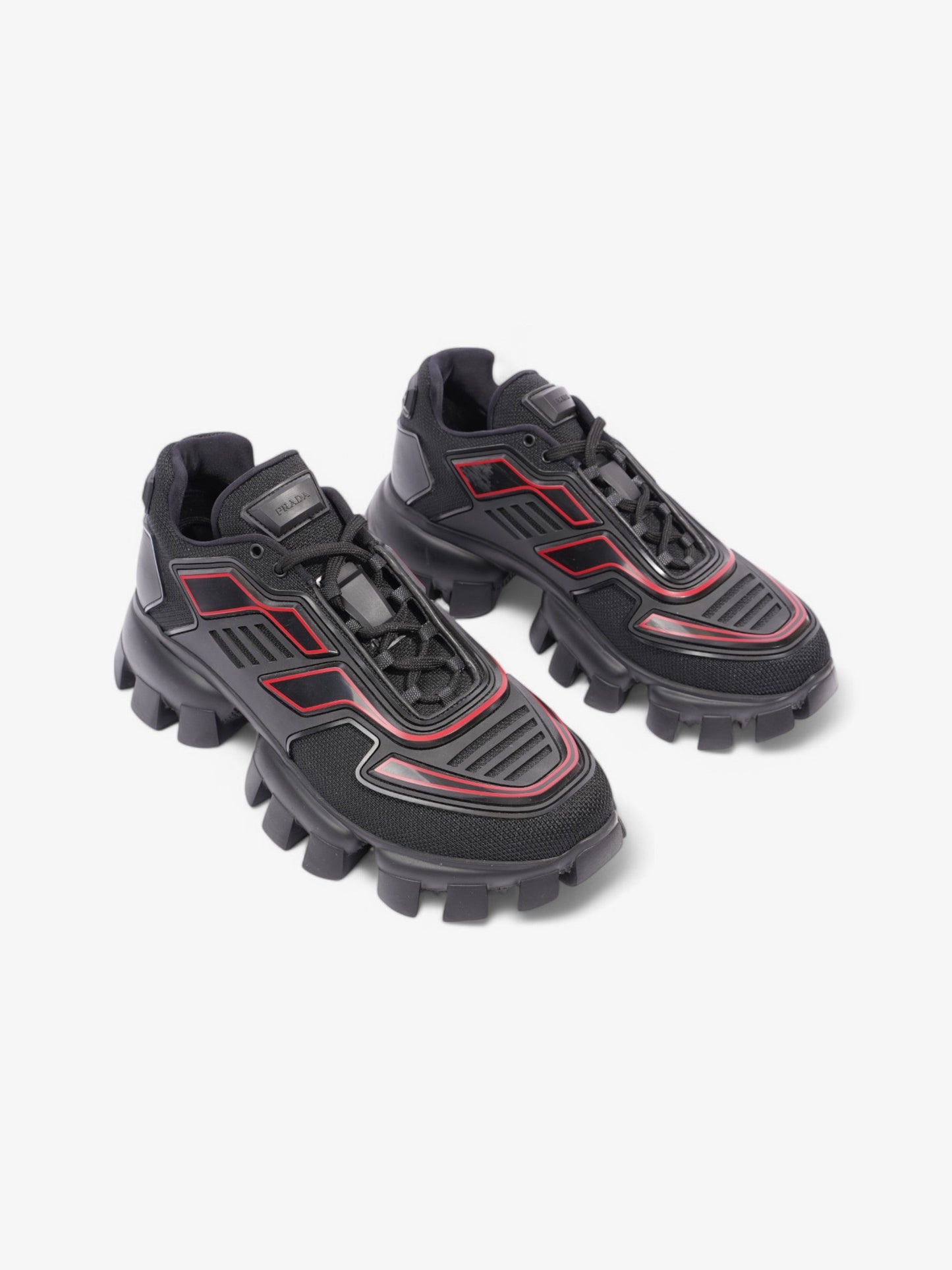 Prada Cloudbust Thunder Black / Red Mesh EU 41 UK 7