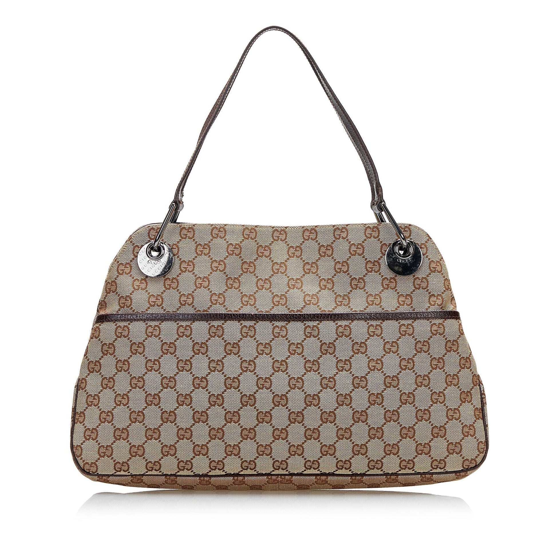 Gucci Leather Canvas Tote