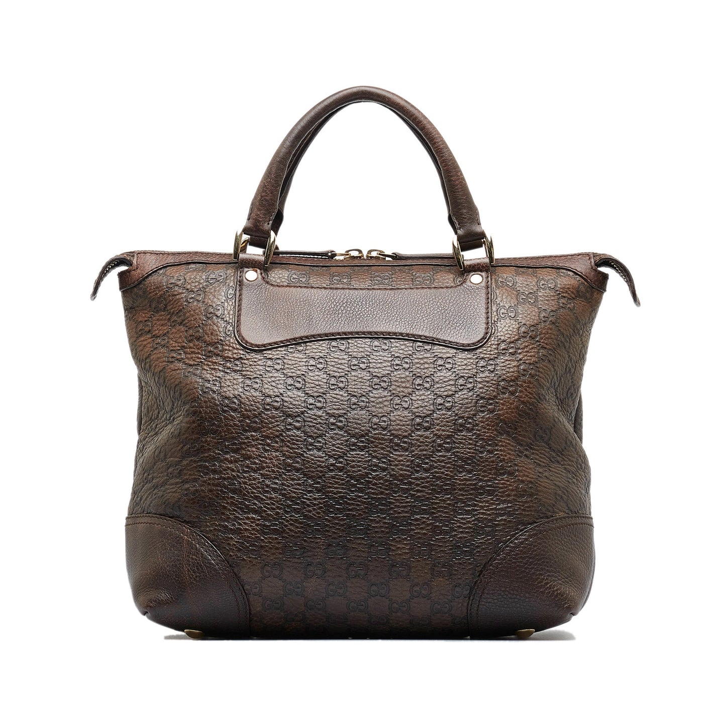 Gucci Guccissima Brown Leather Tote Style 3