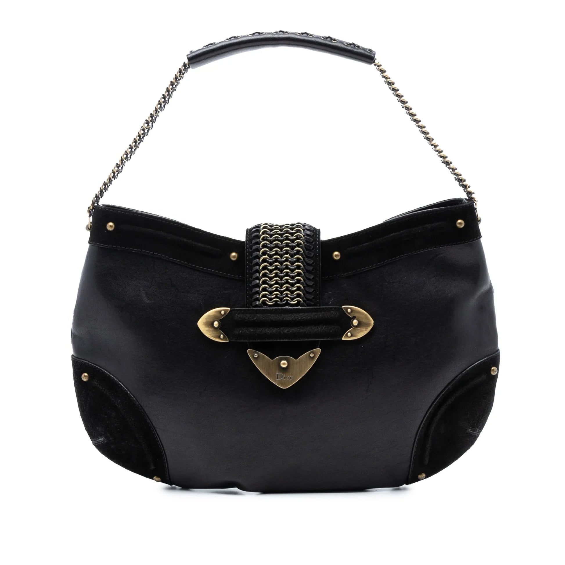 Black Dior Leather Jeanne Hobo