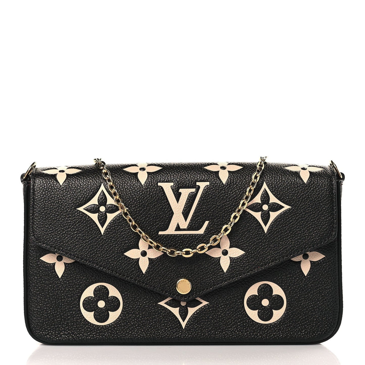  LOUIS VUITTON MONOGRAM EMPREINTE FÉLICIE LEATHER POCHETTE
