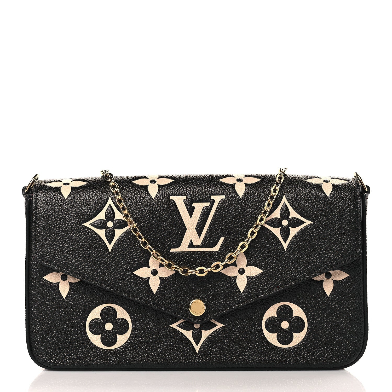  LOUIS VUITTON MONOGRAM EMPREINTE FÉLICIE LEATHER POCHETTE