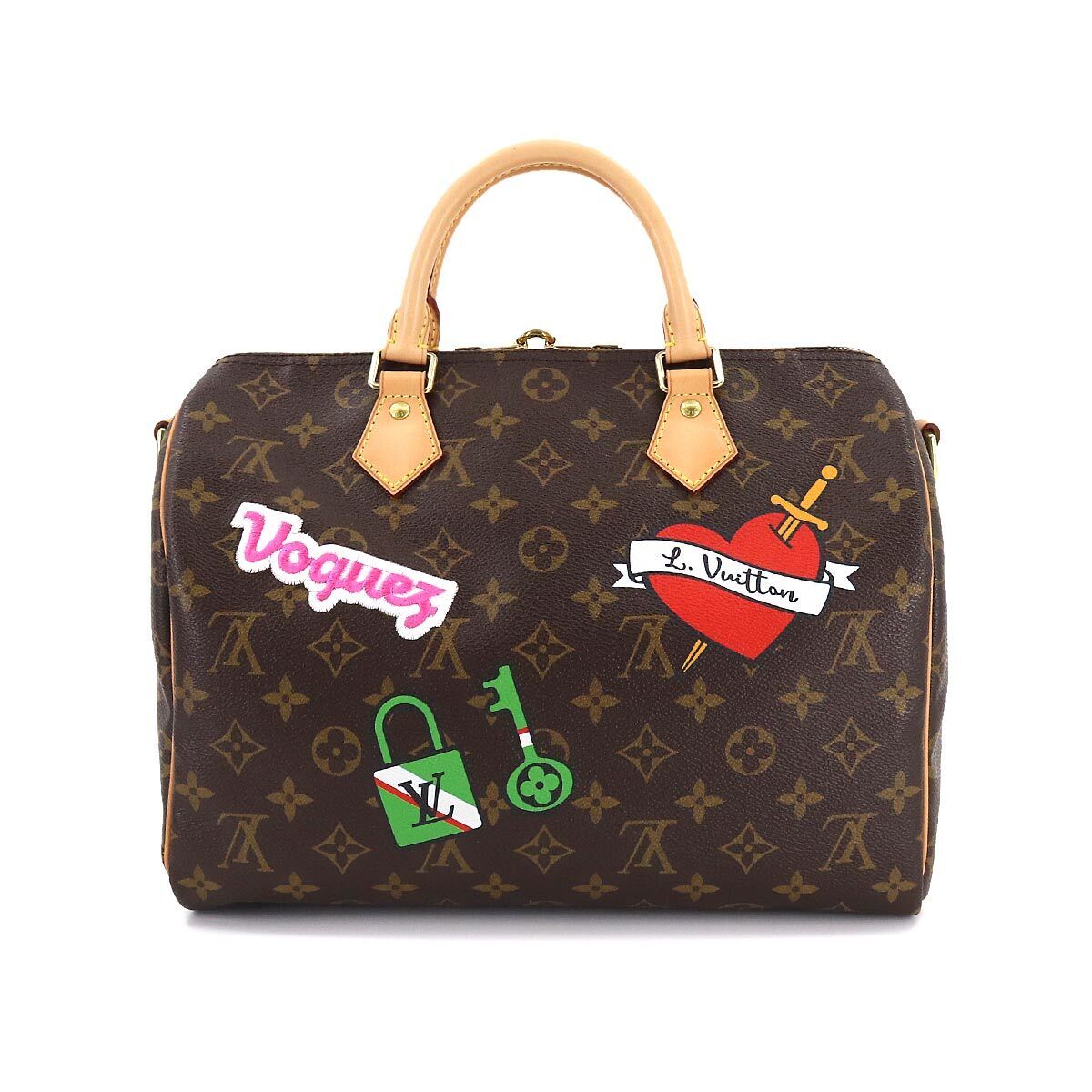 LOUIS VUITTON MONOGRAM PATCHES BANDOULIERE 30 BAG
