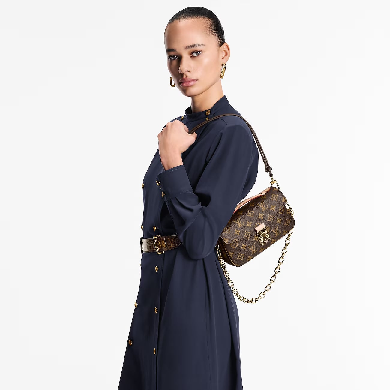  LOUIS VUITTON MONOGRAM POCHETTE MÉTIS EAST WEST BAG