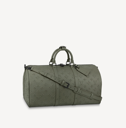 Louis Vuitton Khaki Keepall Bandouliere 50 Crossbody
