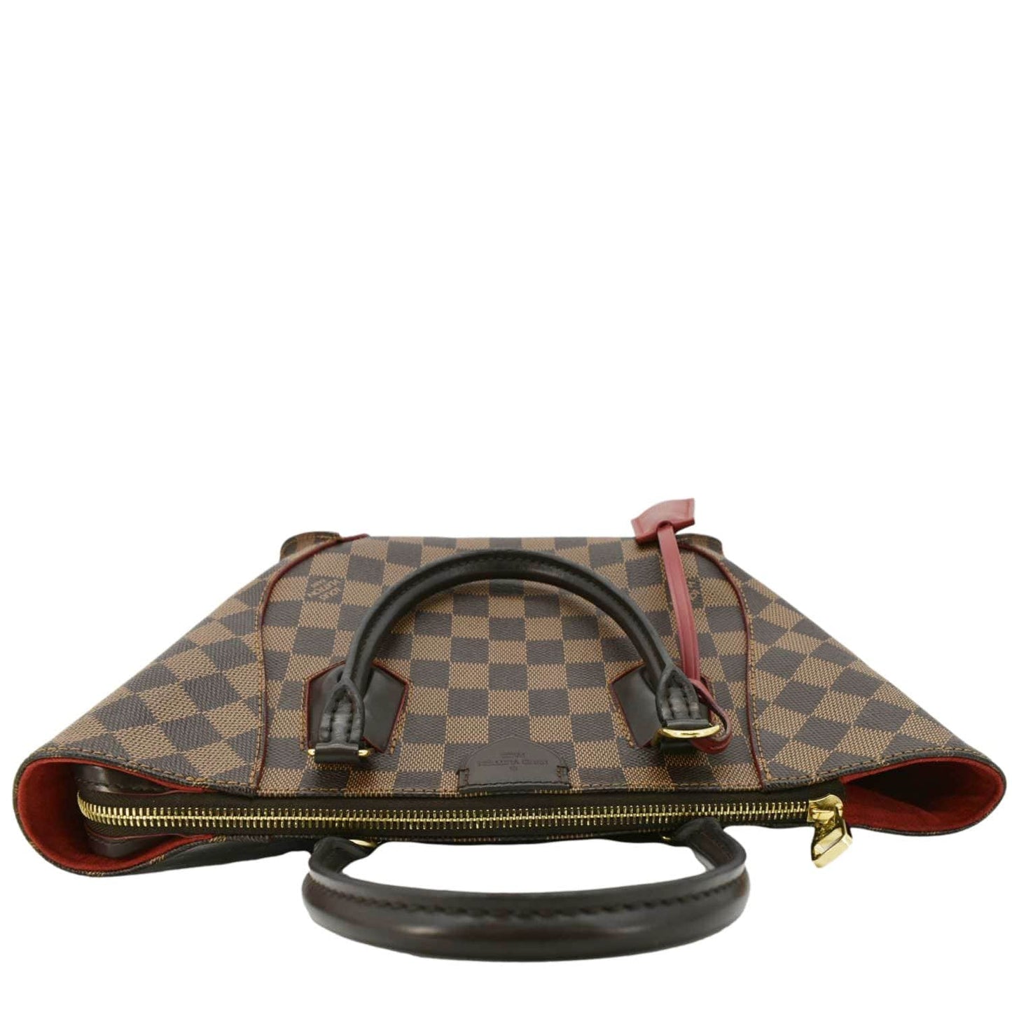 LOUIS VUITTON Caissa PM Damier Ebene Tote Bag Brown
