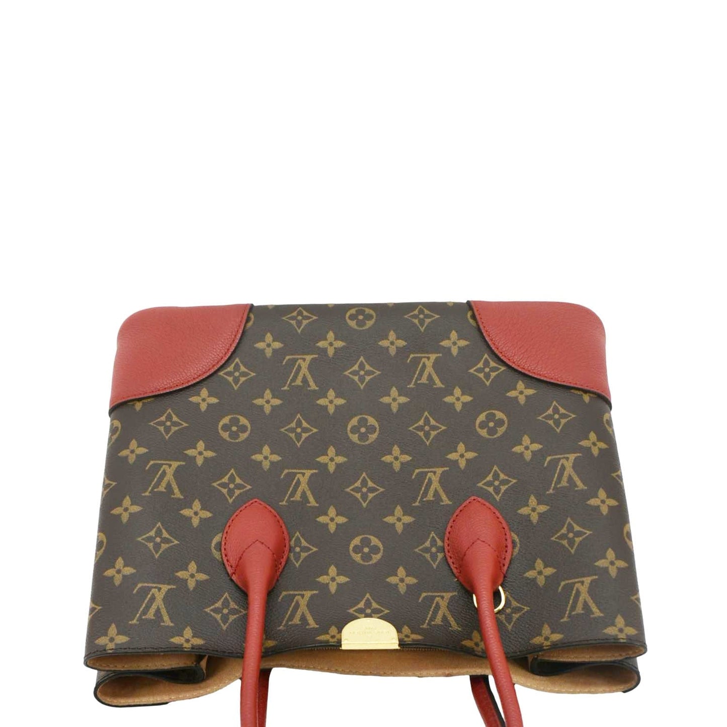 LOUIS VUITTON Flandrin Monogram Canvas Tote Shoulder Bag Cherry
