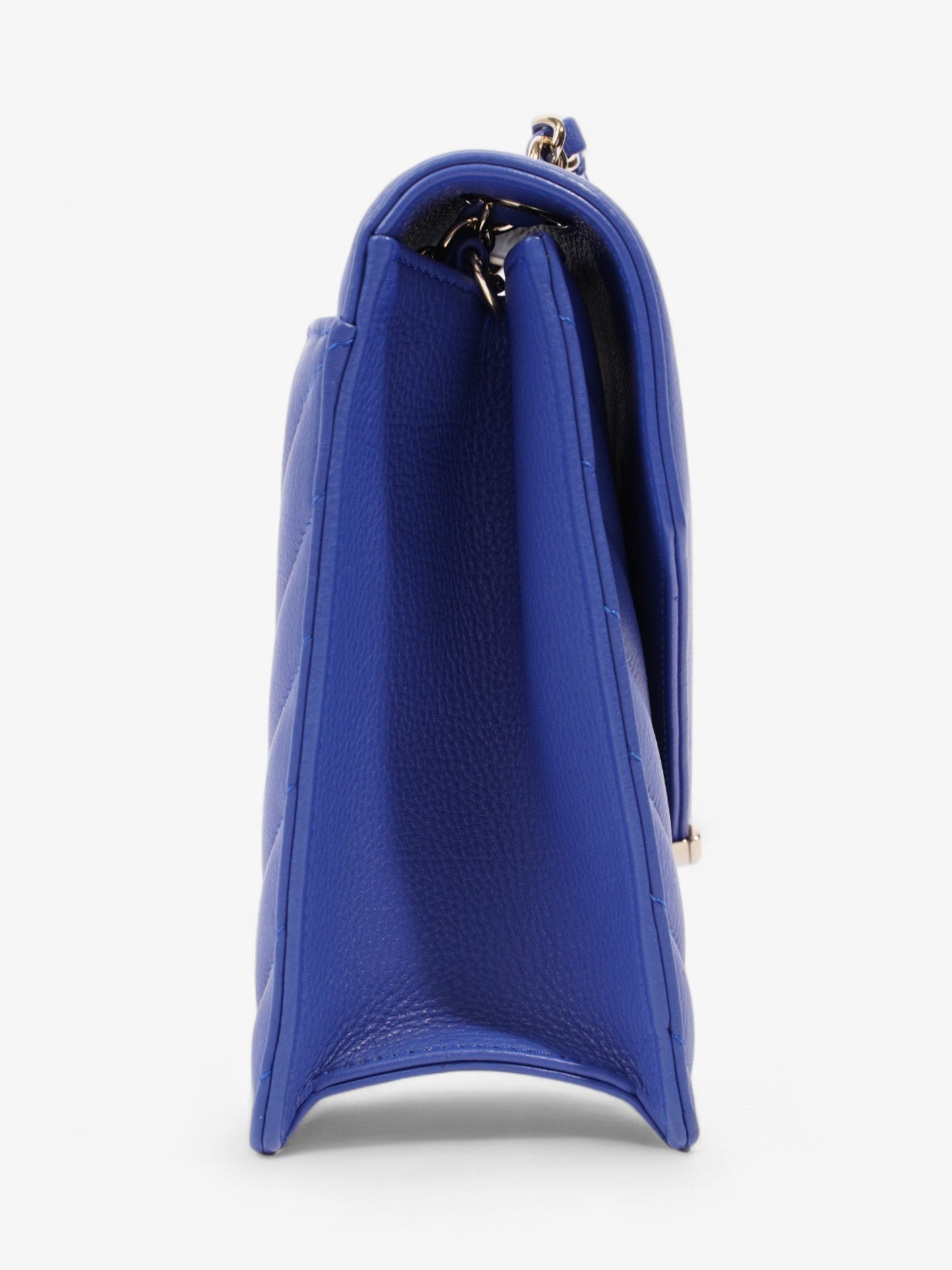 Chanel Envelope Flap Bag Blue Calfskin Leather