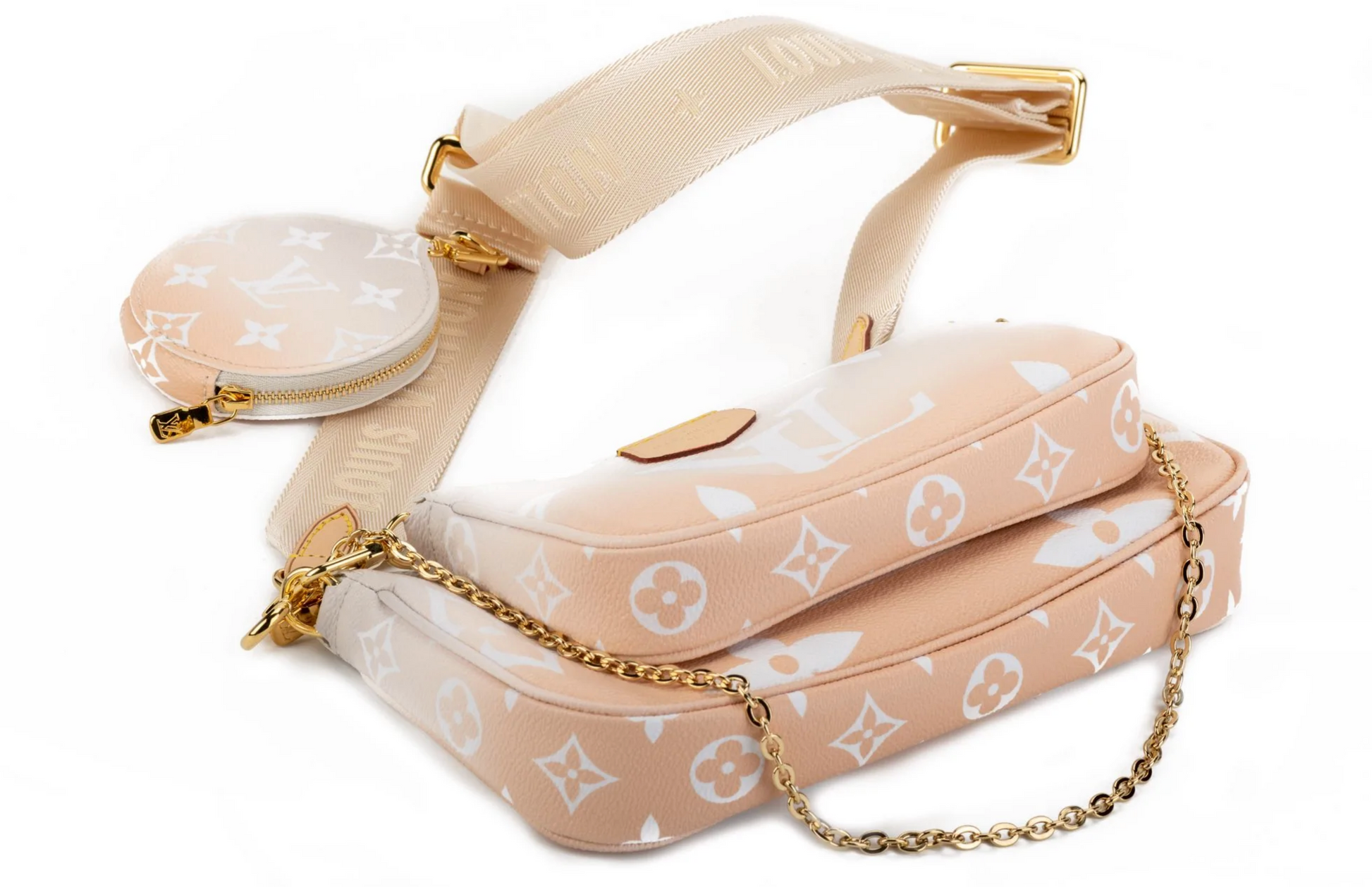  LOUIS VUITTON LIMITED EDITION BLUSH MULTI POCHETTE BN