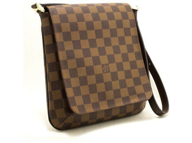  Louis Vuitton Musette Salsa GM Damier Ebene Crossbody Bag