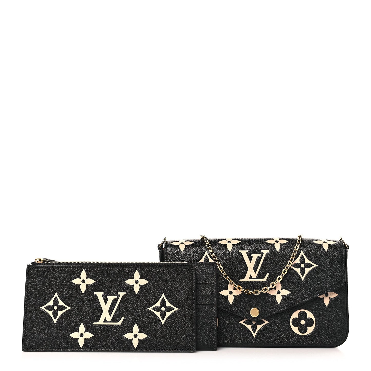  LOUIS VUITTON MONOGRAM EMPREINTE FÉLICIE LEATHER POCHETTE