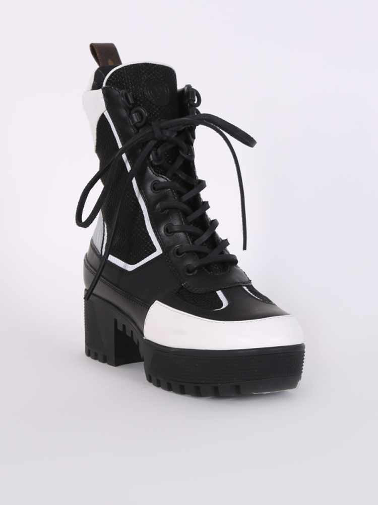 Louis Vuitton Calfskin Technical Nylon Laureate Platform Desert Boot