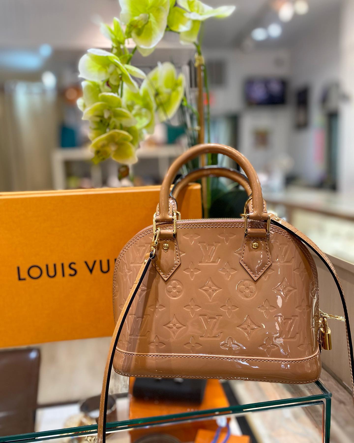 Louis Vuitton Monogram Vernis Alma BB