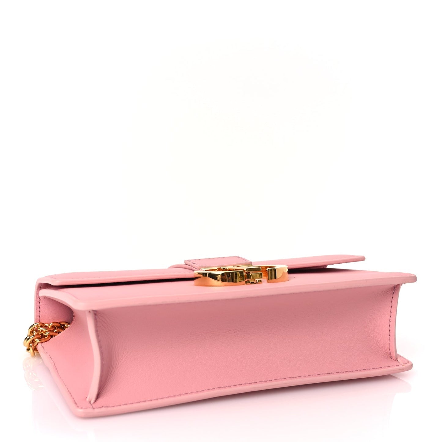 Christian Dior Calfskin 30 Montaigne East West Chain Flap Bag Pink