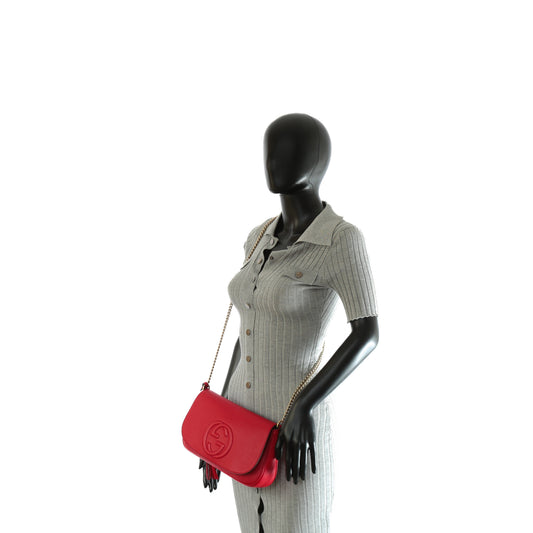 Gucci Chain Leather Shoulder Bag