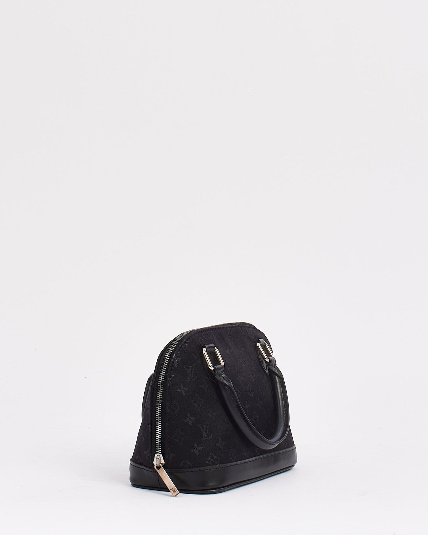 Louis Vuitton Black Monogram Satin Alma BB