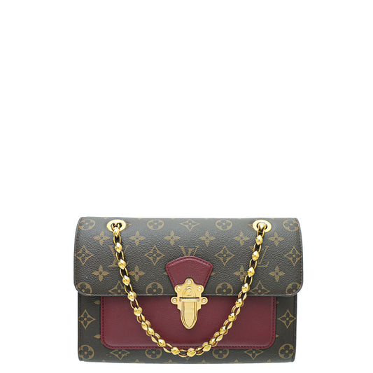 Louis Vuitton Monogram Rasin Victoire Flap Bag