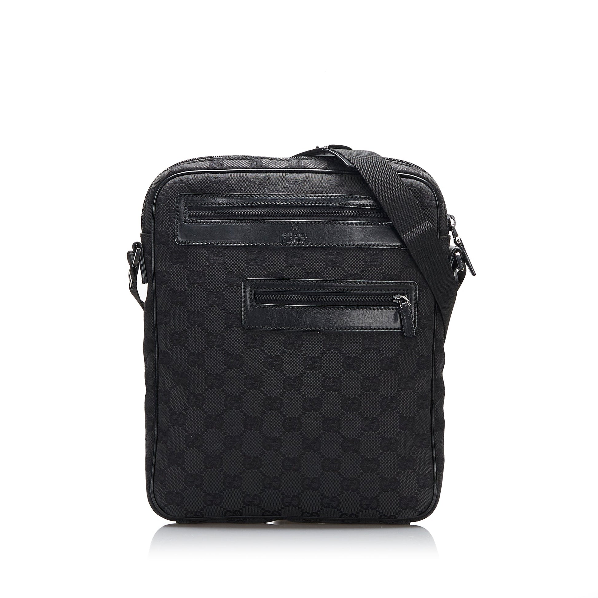 Gucci Leather Canvas Crossbody Style 23