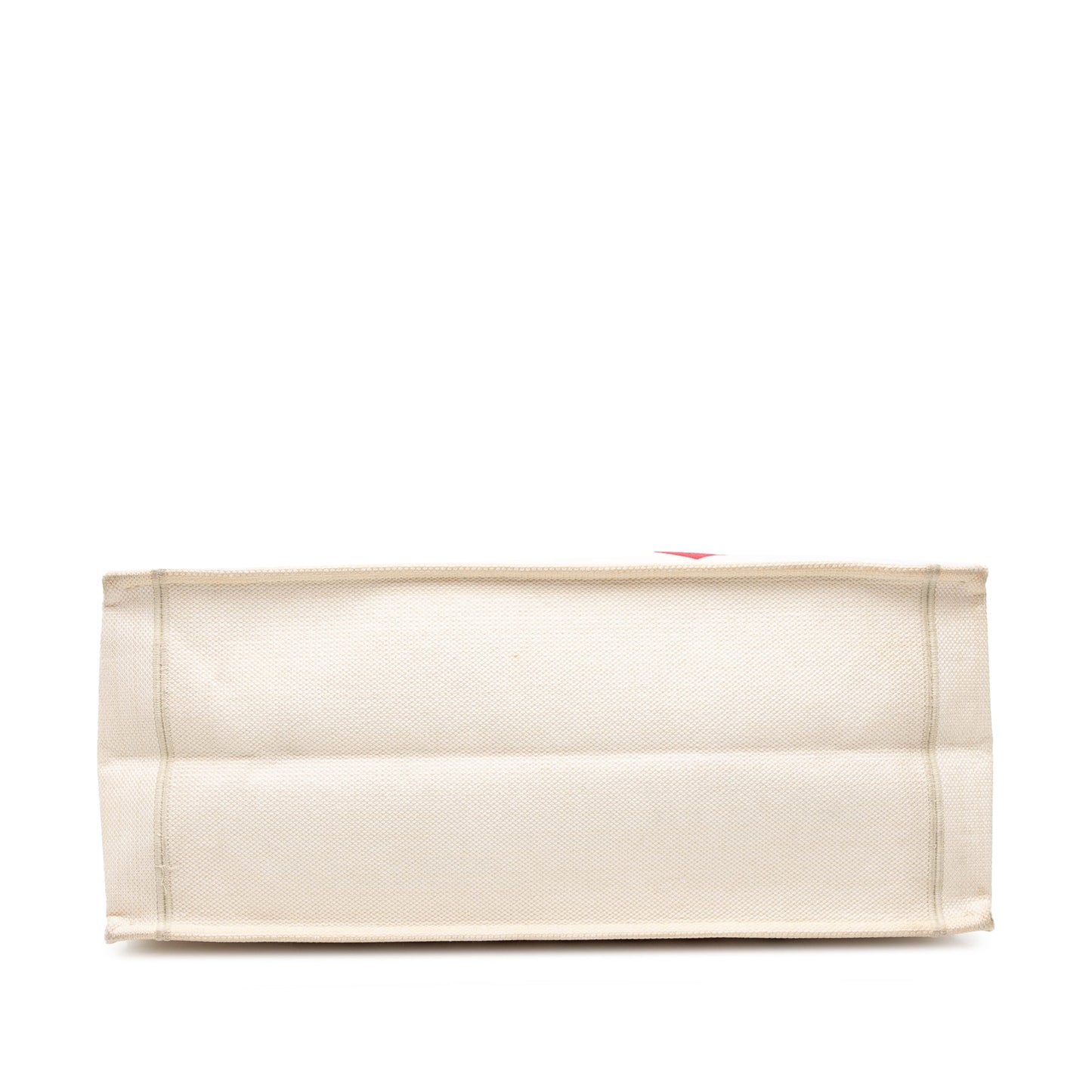 White Dior DiorAmour Large Embroidered Canvas Je T aime Book Tote
